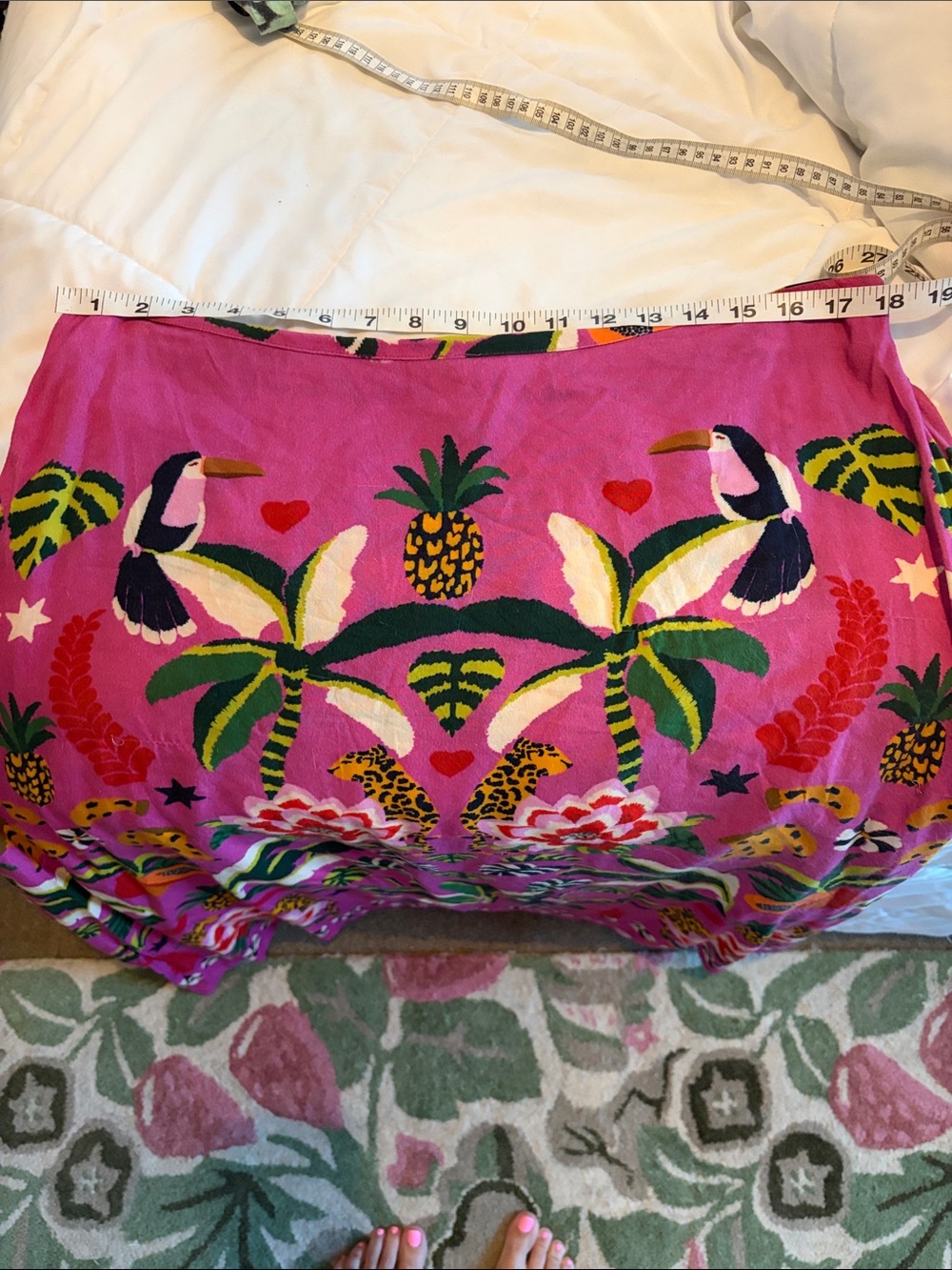 ποΈ FARM Rio Leopard Forest Jungle Pink Tropical Maxi Skirt XL - Picture 12 of 15